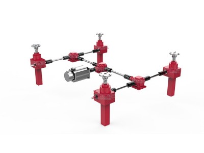 供应SJA50方壳螺旋丝杆升降机电动不锈钢升降器同步升降平台图2