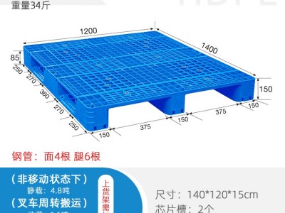 四川广安叉车物流周转1412川字网格托盘可加钢管图1