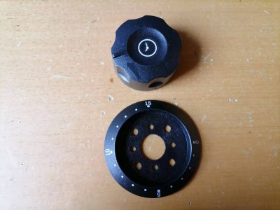 旋钮 刻度盘开关旋钮 塑料黑色钮帽 定时器配套旋钮刻度盘图1