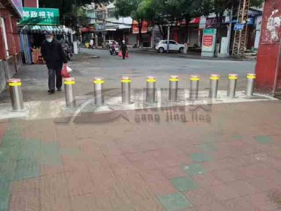 武汉防水防锈升降柱 雨天正常使用路桩图1