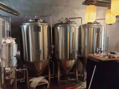 酒店啤酒设备 小型1000升精酿啤酒设备价格图2