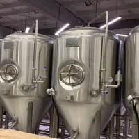 福建酒吧里日产500升的小型啤酒设备 酿啤酒的设备定制厂家