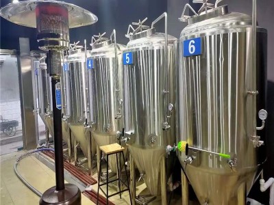福建酒吧里日产500升的小型啤酒设备 酿啤酒的设备定制厂家图2