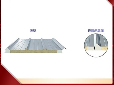 厂家直供定制岩棉夹芯板聚氨酯封边图3