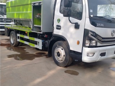国六疏通小型清洗吸污车4+2高压清洗吸污车菏泽厂家价格多少钱图1