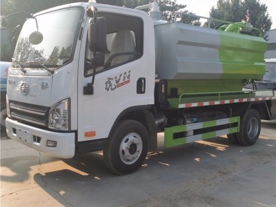 国六疏通小型清洗吸污车4+2高压清洗吸污车菏泽厂家价格多少钱图2