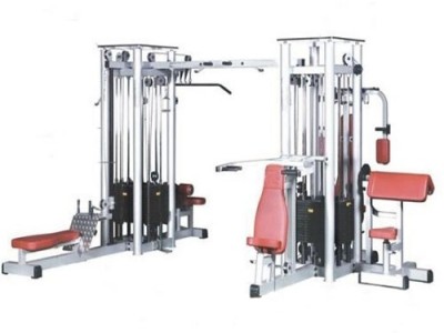 深圳商用健身器材厂八人站组合健身器械多功能