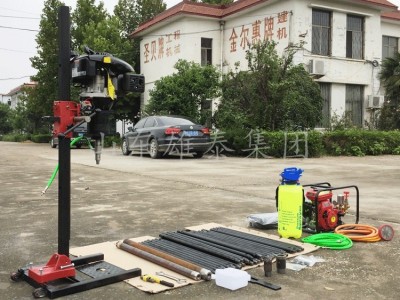 便携式勘探钻机浅层取样30米背包钻机取芯钻机手持式汽油钻孔机图3