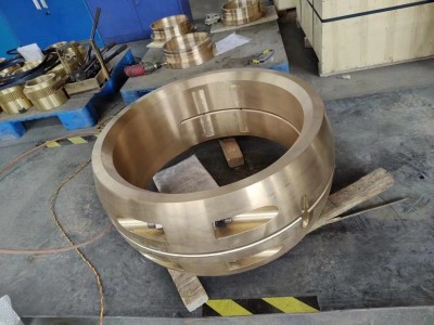 铜套厂家离心铸造双边剪配件球面瓦图2