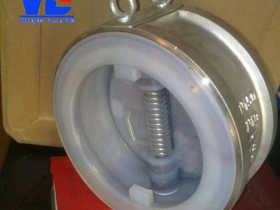 进口衬氟对夹式止回阀 薄型F4单向阀图2