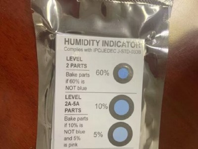 厂价批发10%-40%淋膜湿度指示卡四点棕变蓝湿度纸