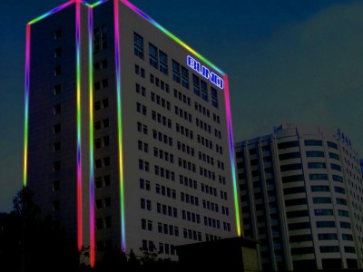 户外商场定制幕墙灯饰商业街亮化网红打卡led霓虹造型灯装饰图2
