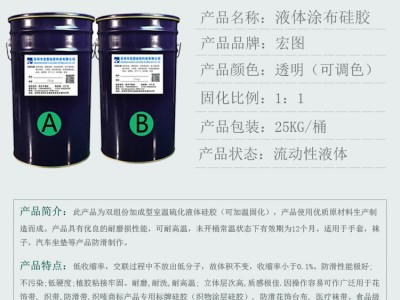 涂布硅胶防滑耐磨液体硅胶加成型透明AB环保硅胶图2