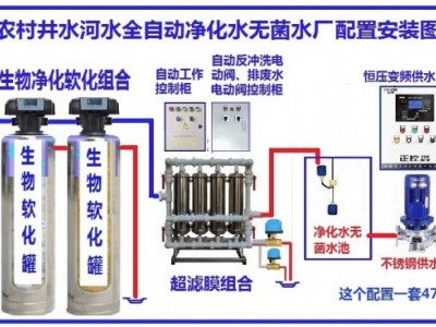 酒店设备全自动地下水河水超滤净水机酒店整体供应净化水无菌水图2