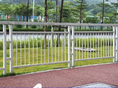 东莞人行道路铁栏杆 惠州马路分隔栏 深圳路侧甲型护栏定制图2