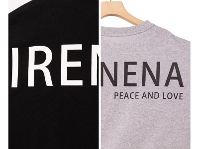 温碧霞IRENENA服装品牌时尚动漫狗狗宽松休闲运动短袖T恤图2
