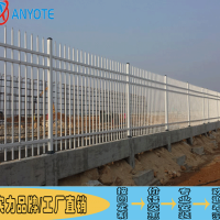广东铁艺护栏厂家 学校小区围墙隔离栏 锌钢栏杆定制