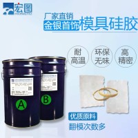 首饰工艺品翻模硅胶 透明ab液体模具胶 耐高温软膜硅橡胶厂家