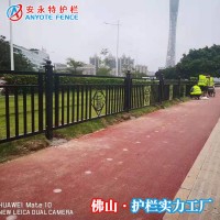 黄埔人行道文化护栏 广州道路黑色栏杆价格便宜