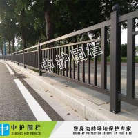 广州知识城道路护栏人行道黑色栏杆批发
