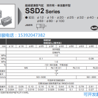SSD2-L-32-10-T3YH5-D，CKD气缸