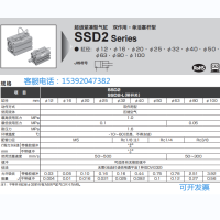 代理SSD2-L-50D-75-T0H-D-N-CB气缸