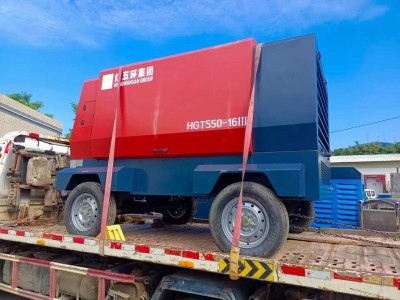 云南曲靖昭通大型光伏钻机 空压机整套单台灵活租赁图5