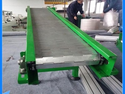 重型链板矿石输送线工业扣板传送机流水线工装线磷板链输送机图2