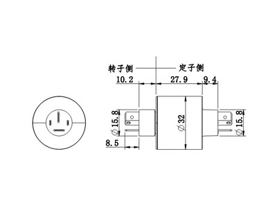 批发4通路插片式滑环，水银滑环，包装机滑环图1
