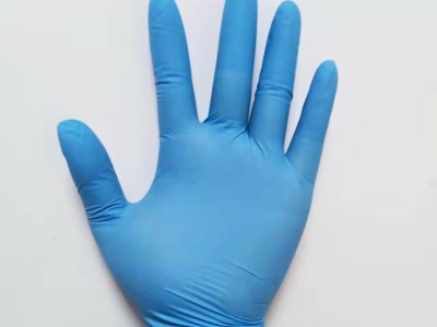 一次性丁腈手套蓝色防滑男女通用居家清洁汽修美容美发电子防护图2