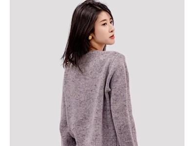 IRENENA女装温碧霞自创品牌雪花纹羊毛开衫毛衣长袖针织衫图2