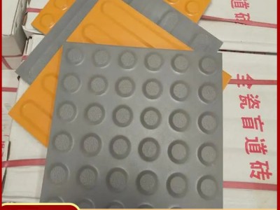 人行道条状直行盲道砖  防滑导向路面砖 全瓷质厂家直供 J图2