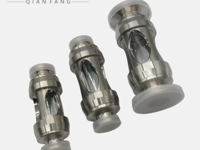 304/316不锈钢卫生级快装直通视镜  玻璃管快装管道视镜图2