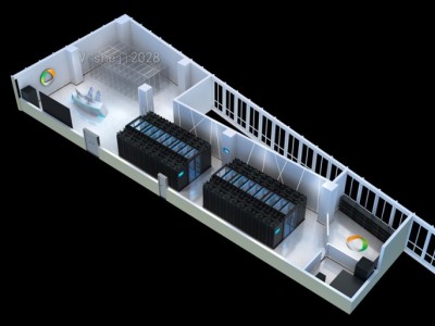 西安网络弱电机房建设|西安微模块机房效果图制作图2