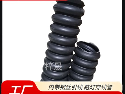 单壁碳素管PE碳素波纹管 地埋穿线碳素电力管图3