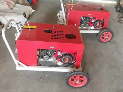 汽油款手拉光缆拉缆机 收放玻璃钢穿孔器辅助机图1