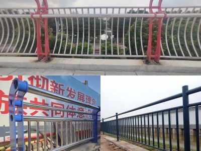 定制河道安全隔离护栏 桥梁天桥扶手栏杆 水库湖边分隔栏杆厂家图2