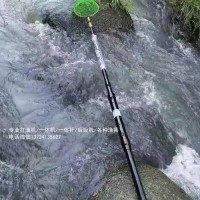 锂电一体单杆,打渔电杆,隐蔽吸鱼杆抄网
