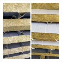彩钢岩棉复合板钢结构屋面保温隔热材料