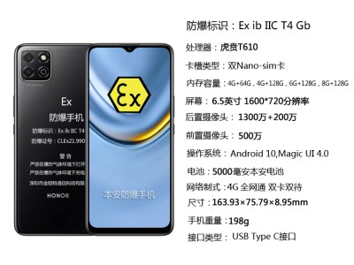 荣耀畅玩60Plus医药石油天然气防爆机12GB+256GB图1