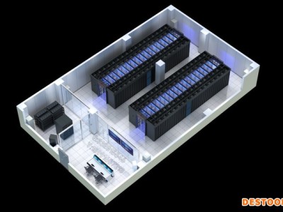 青岛开闭站效果图设计|机房中控室|电池间效果图制作图2