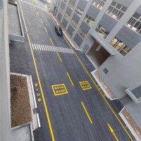 苏州东渚镇工厂画人行通道线