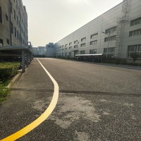 苏州新区通安人行道标线、工厂通道黄线白线施工