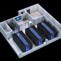 苏州某高校三层研发室机房效果图设计案例