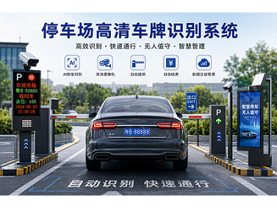 高清车牌识别系统 停车场道闸一体机 车牌识别摄像头图2
