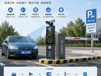单双通道停车收费系统 物业商场工业园 通用停车管理系统图2