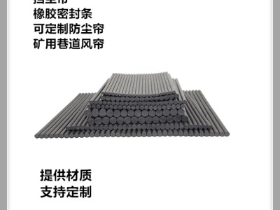 6mm胶条定制导料槽密封挡尘帘阻燃耐磨 矿用抑尘风帘图3