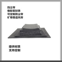 抑尘密封倒料槽防尘帘6mm胶帘