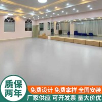 塑胶运动地板 室内健身房舞蹈室PVC地胶